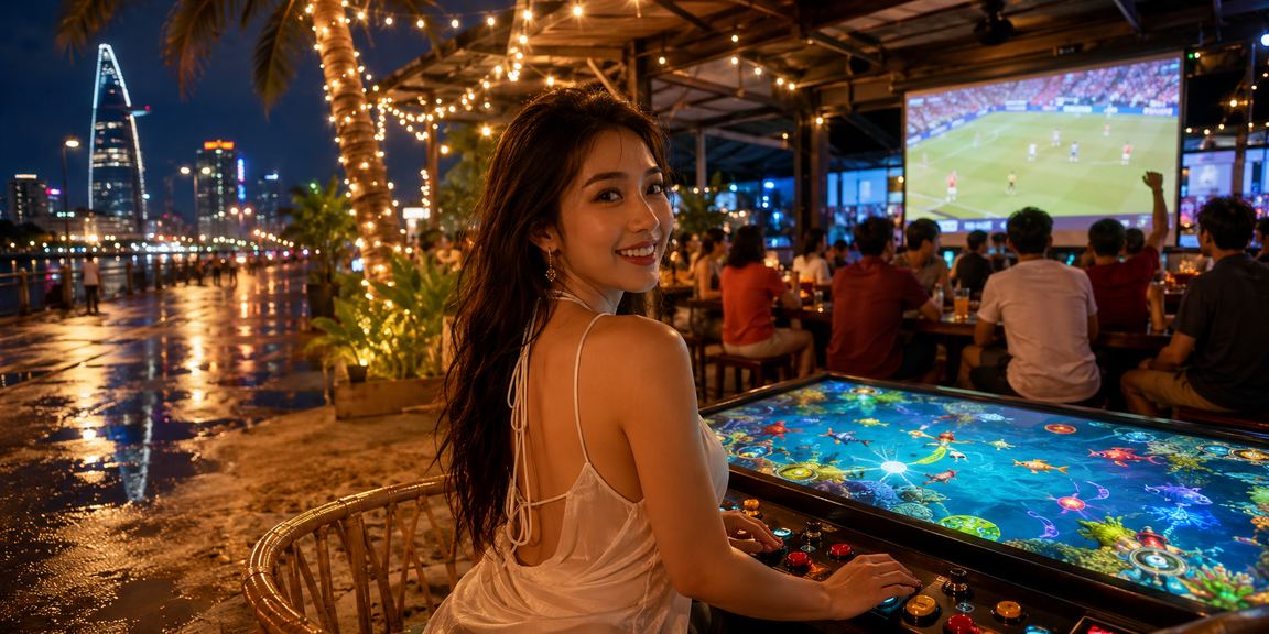Người chơi tại TP Hồ Chí Minh tham gia trò chơi bắn cá trực tuyến